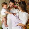 Romana Novais comemorou Natal com a filha, Raika, em casa