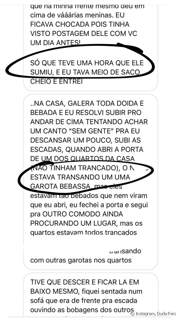 Ex-noiva de Nego do Borel mostra conversa com internauta que revelou traição
