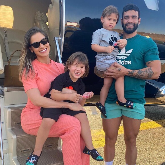 Gabriel e Samuel são filhos de Gusttavo Lima e Andressa Suita