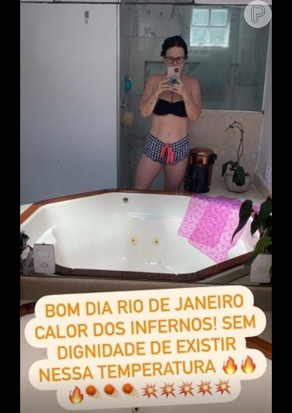 Com look fitness, Mariana Bridi exibe corpo mais magro em foto