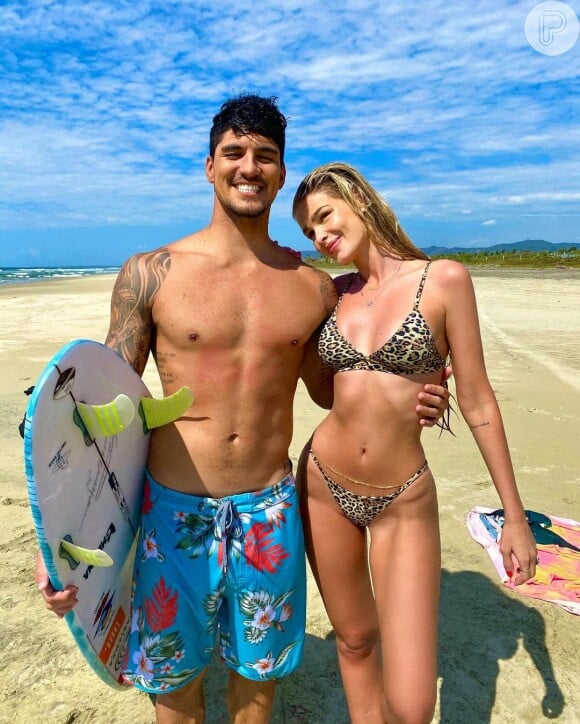 Yasmin Brunet e Gabriel Medina se casaram em dezembro de 2020 em viagem ao Havaí