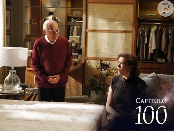 Maria Marta (Lilia Cabral) resolve dar dinheiro a Lorraine (Dani Barros) para que ela compre uma casa, no capítulo 100 de 'Império'