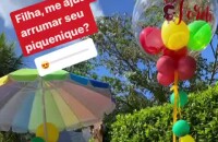 José Loreto organiza piquinique no aniversário de três anos da filha, Bella