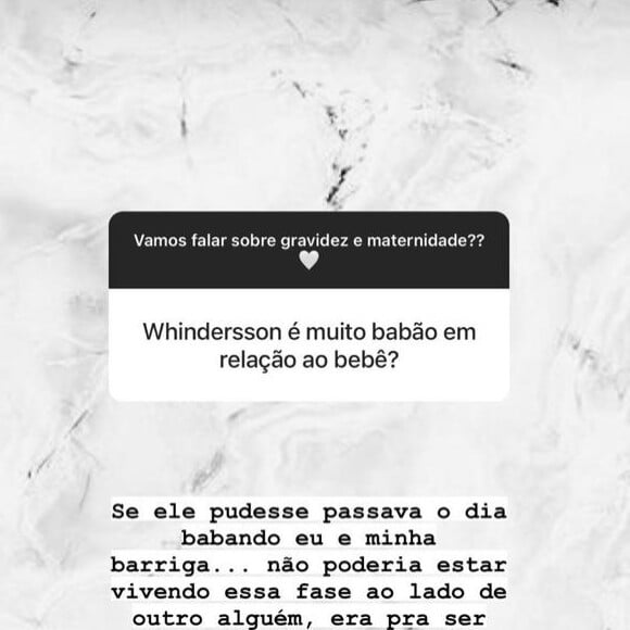 Whindersson é elogiado por Maria Lina durante a gravidez dela