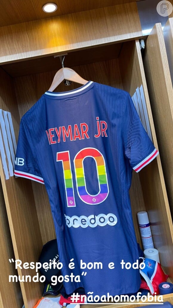Neymar pediu respeito à comunidade LGBTQI+ antes da partida