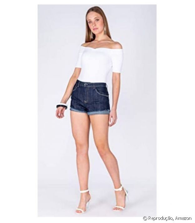 Shorts Modelagem boyfriend Feminino, Dimy - R$169,90