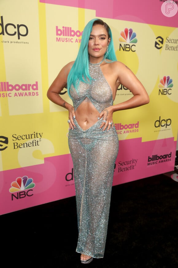 Foto Karol G Ousou Com Vestido Transparente Para O Billboard Music Awards Purepeople