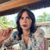 Bruna Marquezine brinca sobre visual em viagem: 'Bochechas coradas'