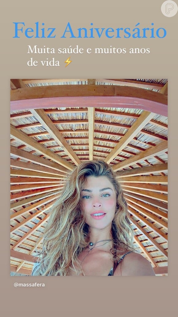 Grazi Massafera também foi parabenizada pelo ex-marido, Cauã Reymond, no Instagram