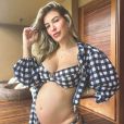 Lorena Improta está grávida de quase 8 meses