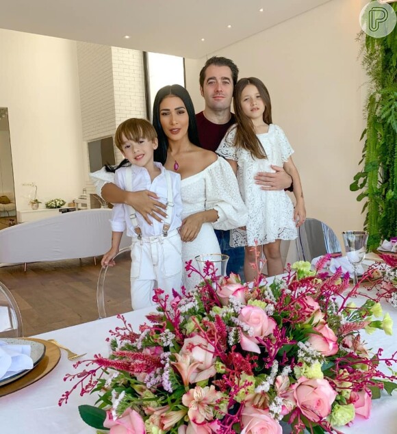 Simaria e Vicente Escrig seguem amigos e são pais de Giovanna e Pawel