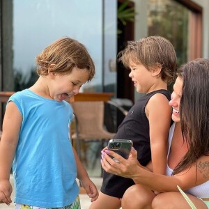 Andressa Suita e Gusttavo Lima têm dois filhos: Gabriel e Samuel