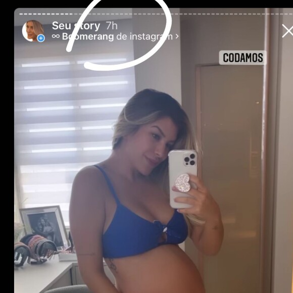 Lorena Improta está no nono mês de gestação de Liz, filha com Léo Santana