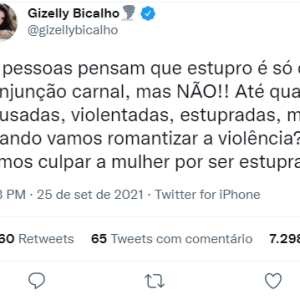 Gizelly Bicalho, advogada da ex de Nego do Borel, também se pronunciou
