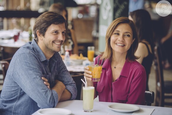 Adriana Esteves e o marido, Vladimir Brichta, protagonizaram campanha publicitária