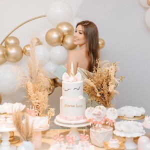 Maria Lina fez uma festa de aniversário para comemorar os 23 anos