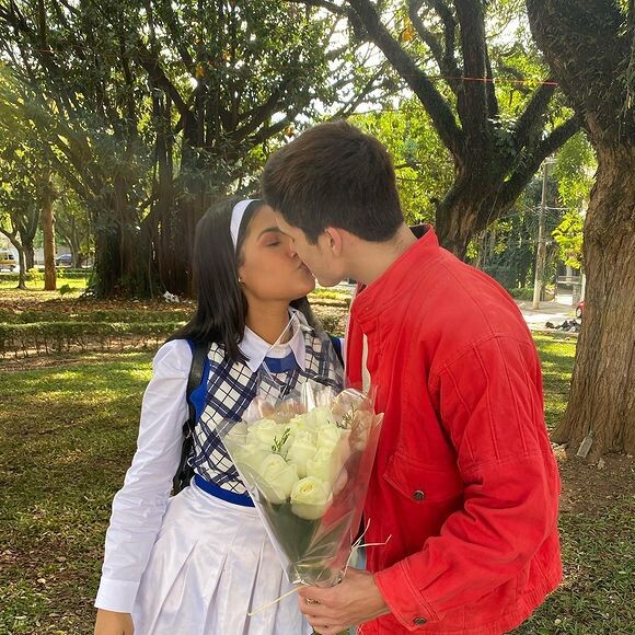 Flay e Pedro Maia assumiram namoro publicamente em janeiro deste ano