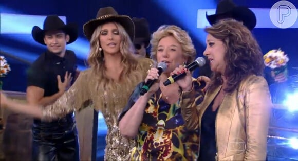 Mãe e tia de Fernanda Lima fazem número musical no 'Amor & Sexo' sertanejo