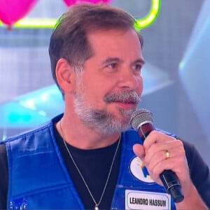 Leandro Hassum no 'Domingo Legal' chamou atenção da web