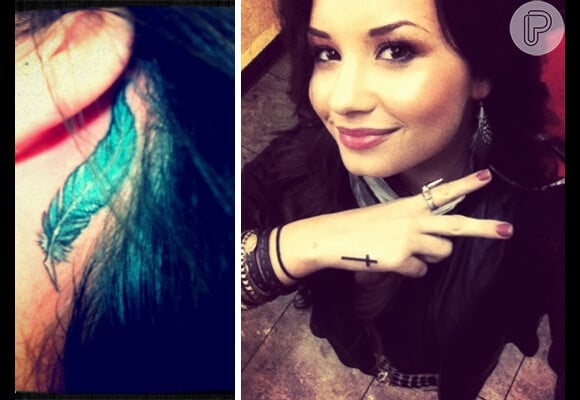 Outras duas tatuagens que Demi tem pelo corpo
