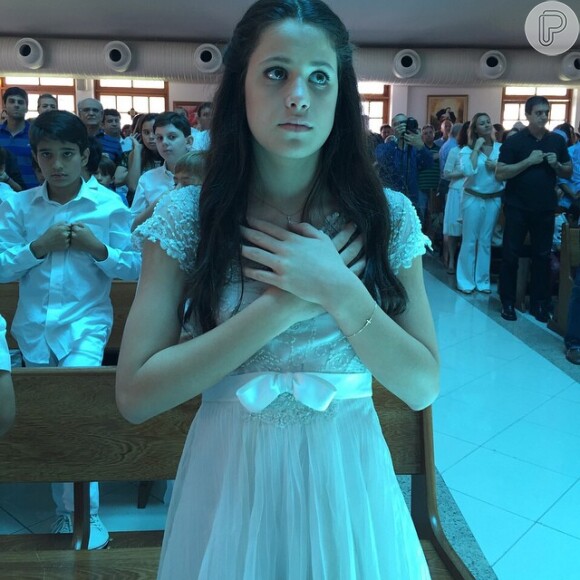 Claudia Raia postou foto da filha no Instagram: 'Deus no Coração. Coisa mais linda'
