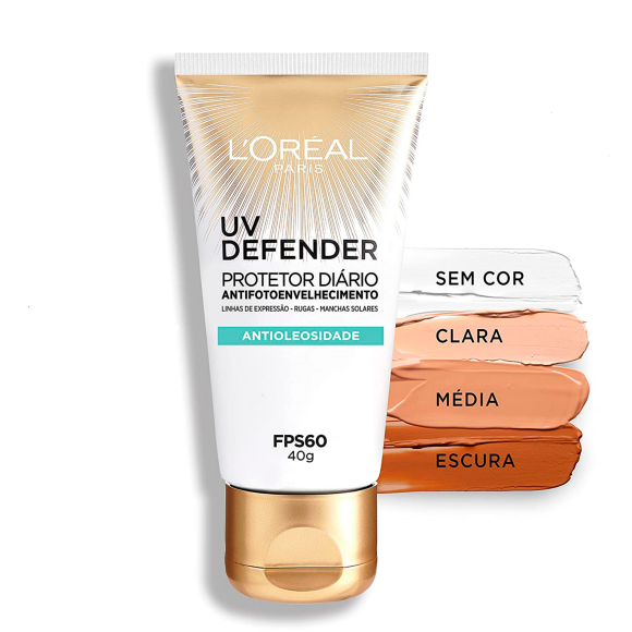 Protetor Solar Facial L'Oréal Paris UV Defender Antioleosidade FPS 60