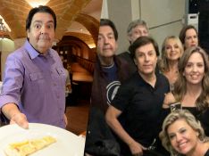Faustão reúne Eliana, Celso Portiolli e outros famosos em tradicional pizza de fim de ano