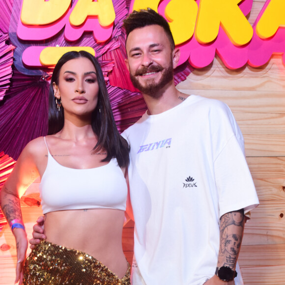 Bianca Andrade e Fred na Farofa da Gkay, realizada no resort Marina Park Hotel, em Fortaleza