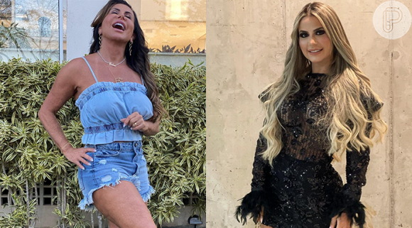 Gretchen e Deolane Bezerra parecidas? A cantora publicou montagem de comparação entre elas que viralizou nos últimos dias