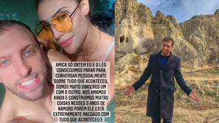 Leo Lins e Aline Mineiro conversam por seis horas após fim da relação: 'Ainda nos amamos'