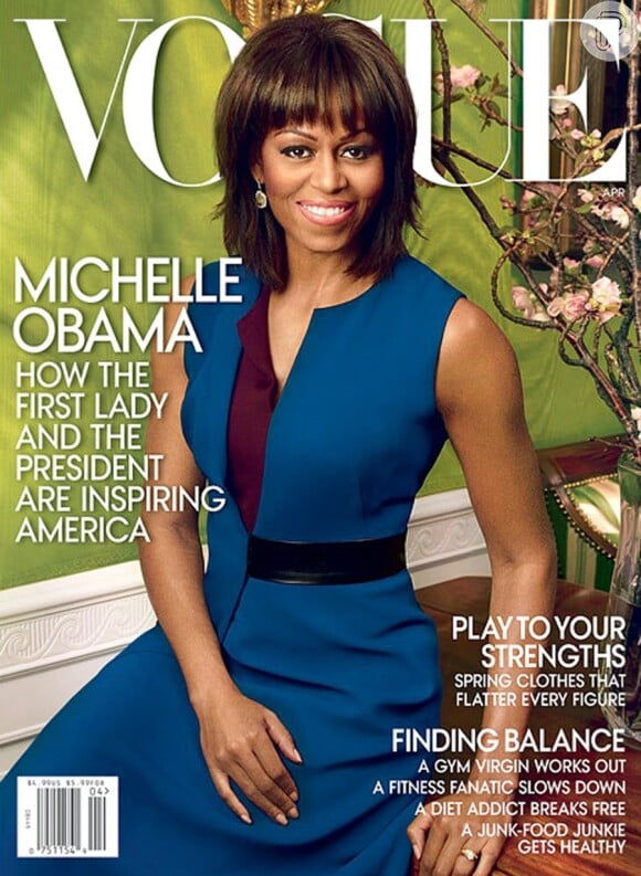 Michelle Obama é capa, pela segunda vez, da revista 'Vogue' e em entrevista conta que sua prioridade é a família, em 14 de março de 2013