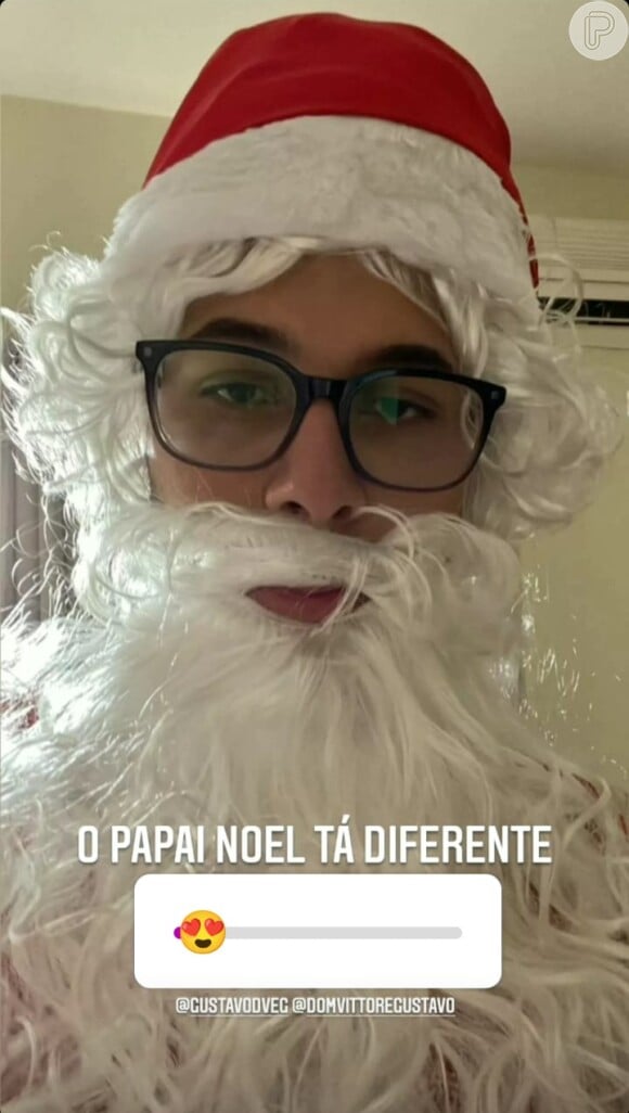 Irmão de Marília Mendonça, Gustavo se veste de Papai Noel no Natal da família