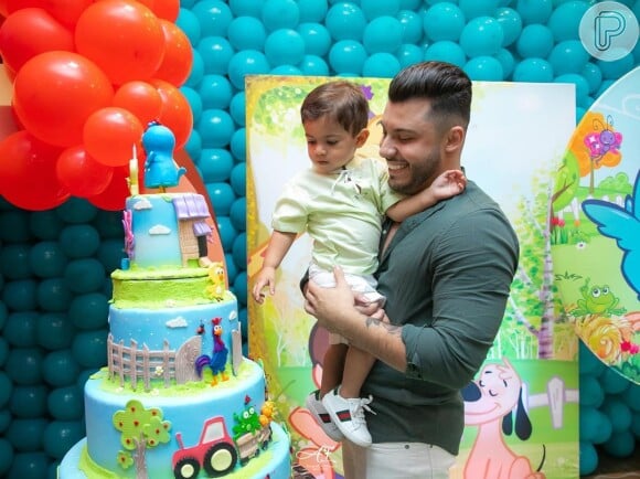 Murilo Huff comemorou 2 anos do filho com festa