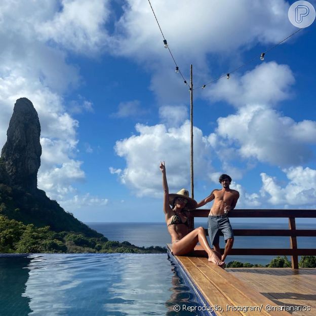 Mariana Rios abre álbum de viagem a Noronha