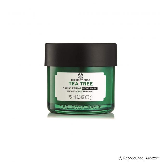 Máscara de Tratamento Noturna Anti-Imperfeições Tea Tree, The Body Shop