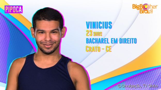 'BBB 22': Vinicius é do signo de Aquário e natural da cidade do Crato, no Ceará