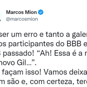 Marcos Mion definiu comparação de ex-BBBs com os participantes do 'BBB 22' como 'um erro e tanto'