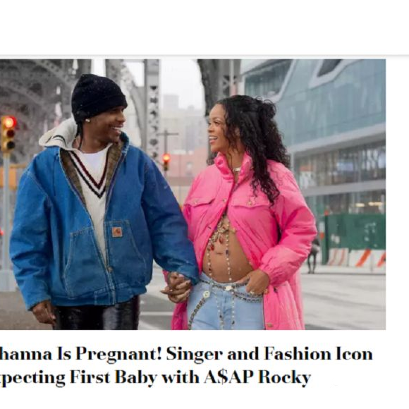Grávida, Rihanna publicou um álbum de fotos com os flagras que revelaram a gravidez e mais uma foto inédita da barriga