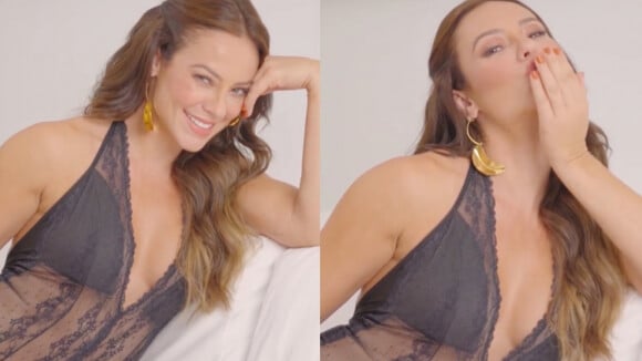 Paolla Oliveira grava vídeo com lingerie sexy transparente e leva web à loucura. Veja!