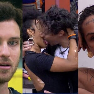 'BBB 22': beijo entre Eliezer e Natália virou assunto na casa inteira e gerou preocupação entre os brothers