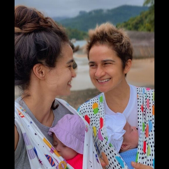 Nanda Costa e Lan Lanh, juntas há quase uma década, tentaram ter filhos outros vezes, e agora finalmente se tornaram mamães
