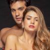 Luan Santana posa em ensaio sensual com a namorada, Izabela Cunha