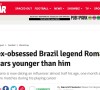 Na mídia internacional, Romário está sendo chamado de 'viciado em sexo'