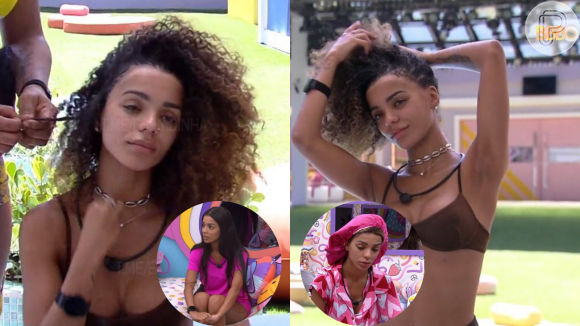 No 'BBB 22', Brunna Gonçalves mostrou pela primeira vez seu cabelo natural