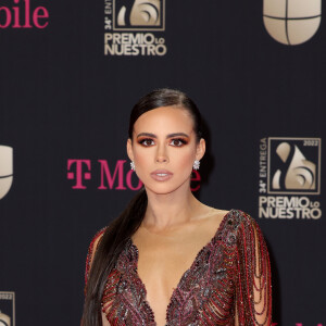 Brilho em vestidos do red carpet do Prêmio Lo Nuestro: veja look de Janelle Marie Rodriguez