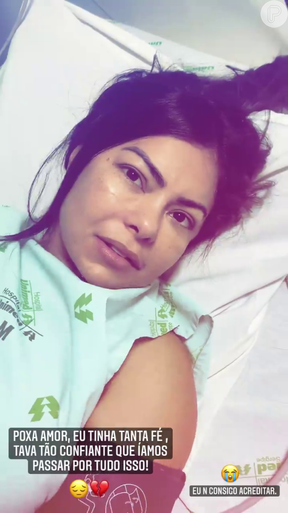 Vídeo de Paulinha Abelha no hospital foi publicado por Clevinho Santos com um desabafo: 'Eu tinha tanta fé, tava tão confiante que íamos passar por isso tudo'