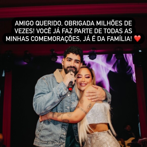 Dilsinho ganhou uma mensagem especial de Rafaella Santos