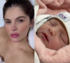 Bárbara Evans dá à luz sua primeira filha, Ayla, neste domingo (3)