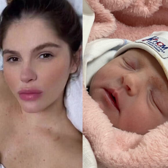 Bárbara Evans dá à luz sua primeira filha, Ayla, neste domingo (3)