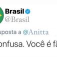   No entanto, as declarações de Anitta sobre o Brasil não foram recebidas pelos conterrâneos  